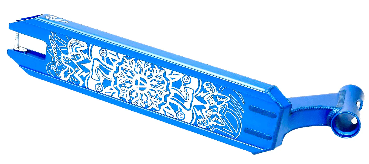 Apex Pro Camille Bonnet Signature Blue Stunt Scooter Deck - 4.5" x 19.3" - Image 4