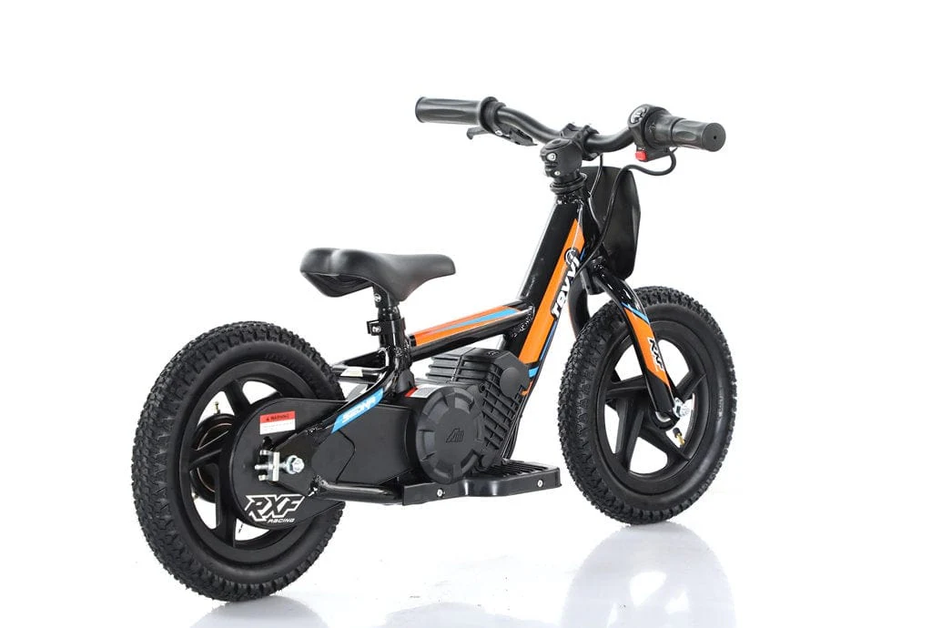 B-STOCK Revvi 12" Kids Electric Balance Bike - Orange - Image 3