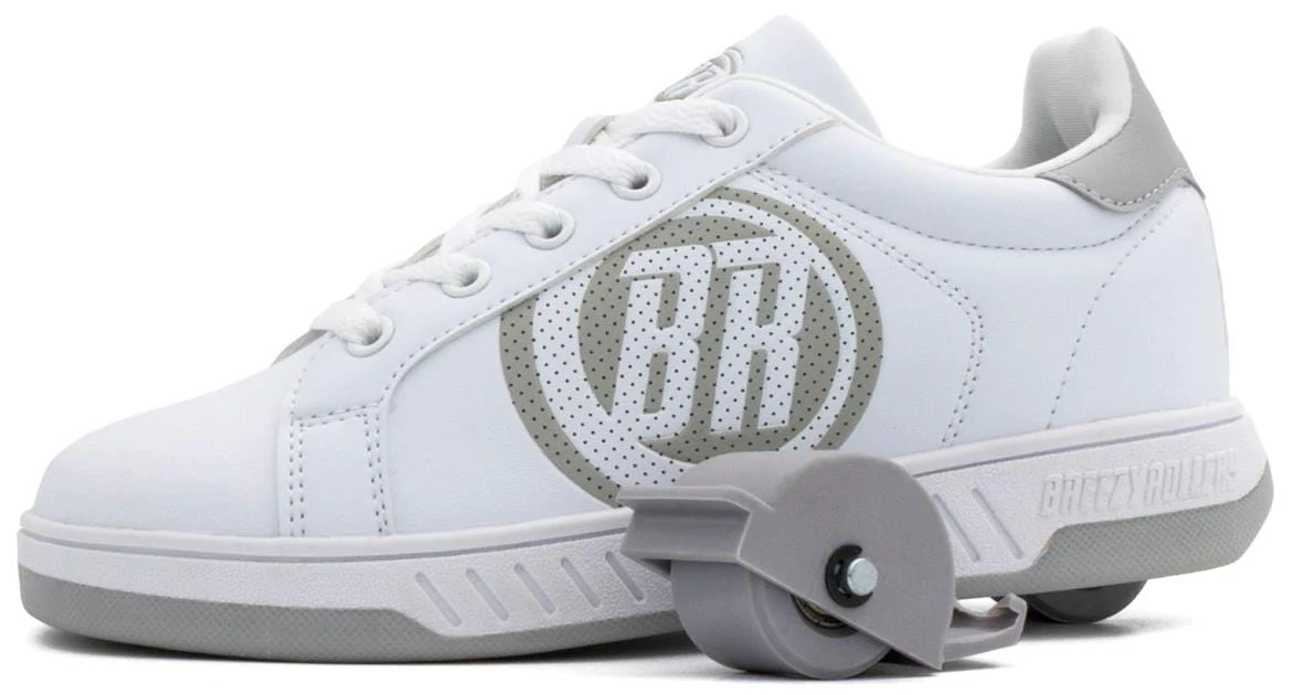Breezy Rollers Classic Shoes - White / Grey - Image 5