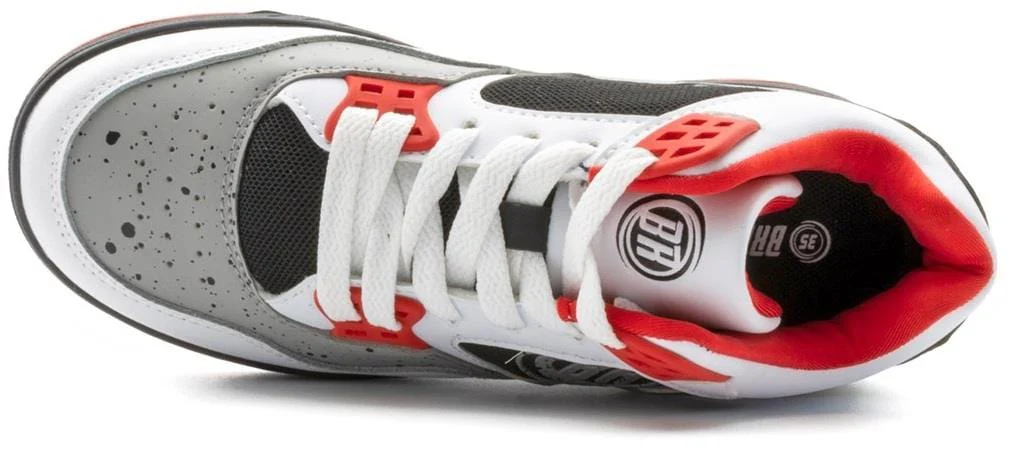 Breezy Rollers Jumper Shoes - White / Grey / Red - Image 4