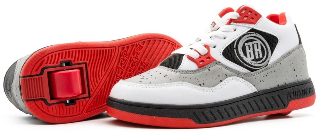 Breezy Rollers Jumper Shoes - White / Grey / Red - Image 5