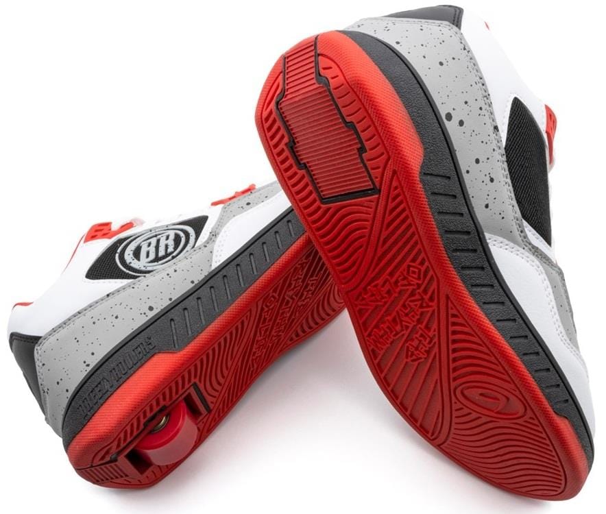 Breezy Rollers Jumper Shoes - White / Grey / Red - Image 6