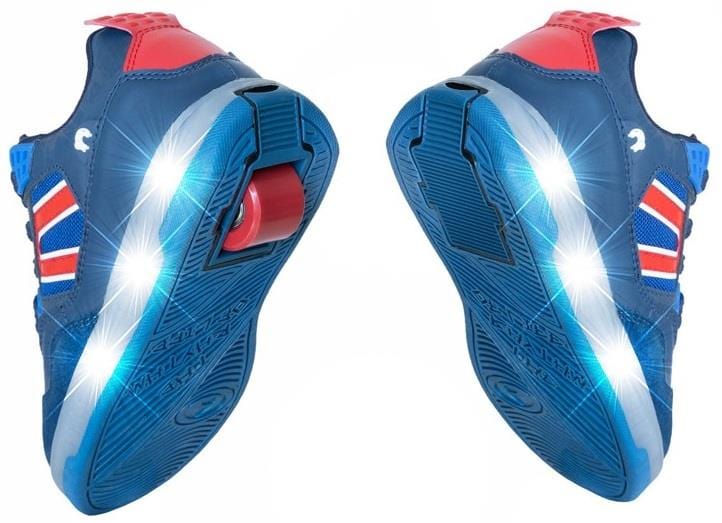 Breezy Rollers Light Beam Shoes - Blue / Red - Image 3