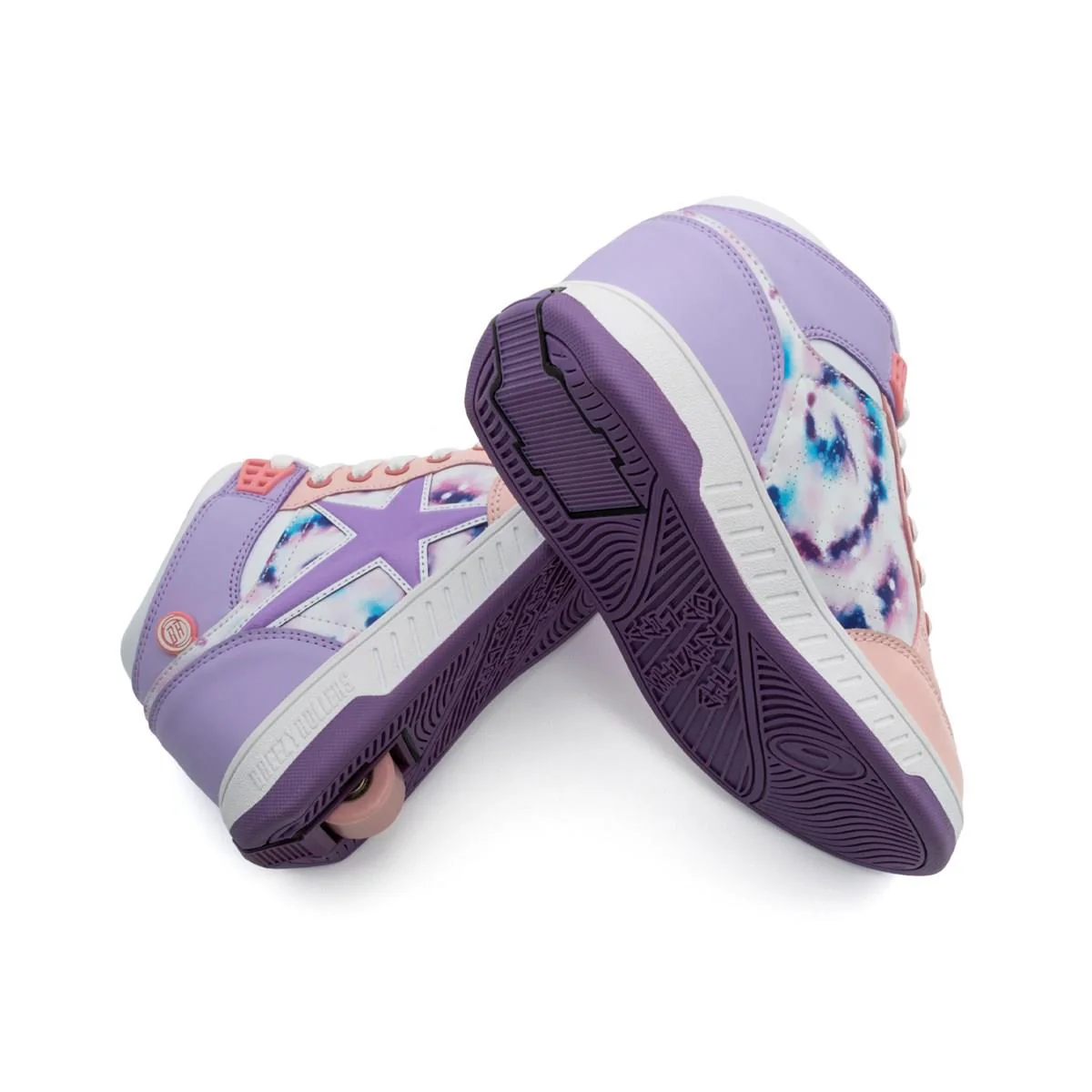 Breezy Rollers Skater Girls Shoes - White / Purple / Pink - Image 3