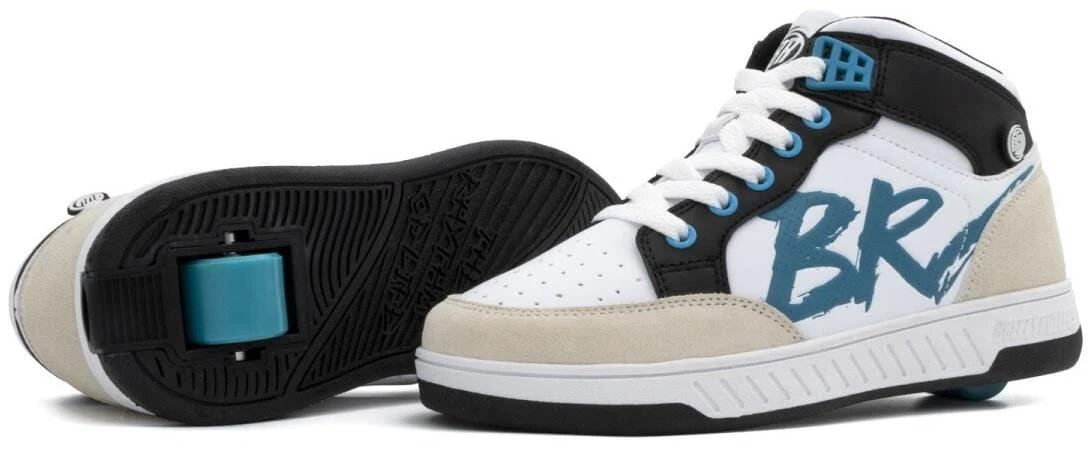 Breezy Rollers Skater Shoes - White / Light Blue - Image 3