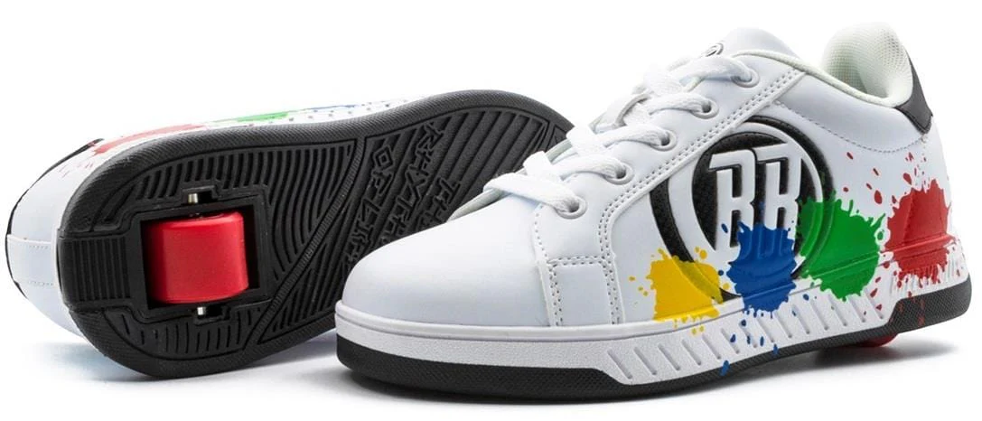 Breezy Rollers Splash Shoes - White / Black / Multicoloured - Image 5