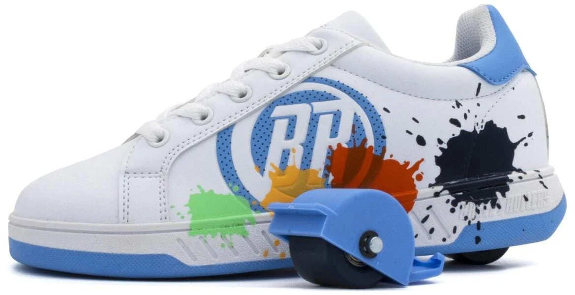 Breezy Rollers Splash Shoes - White / Light Blue - Image 4