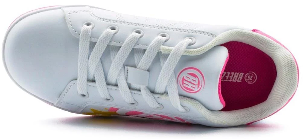 Breezy Rollers Splash Shoes - White / Pink - Image 4