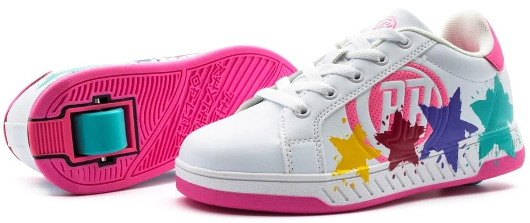 Breezy Rollers Splash Shoes - White / Pink - Image 5