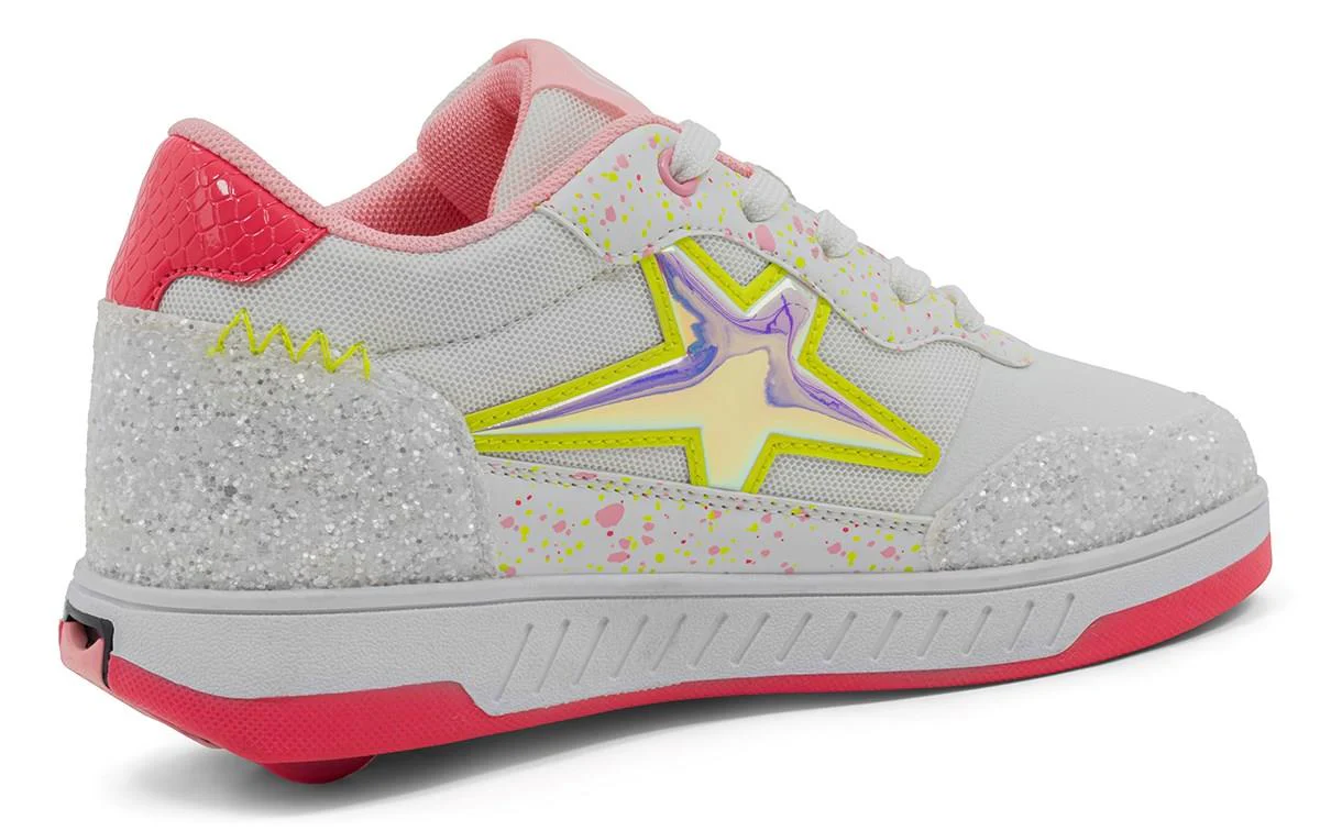 Breezy Rollers Star Girls Shoes - Pink / Yellow - Image 6