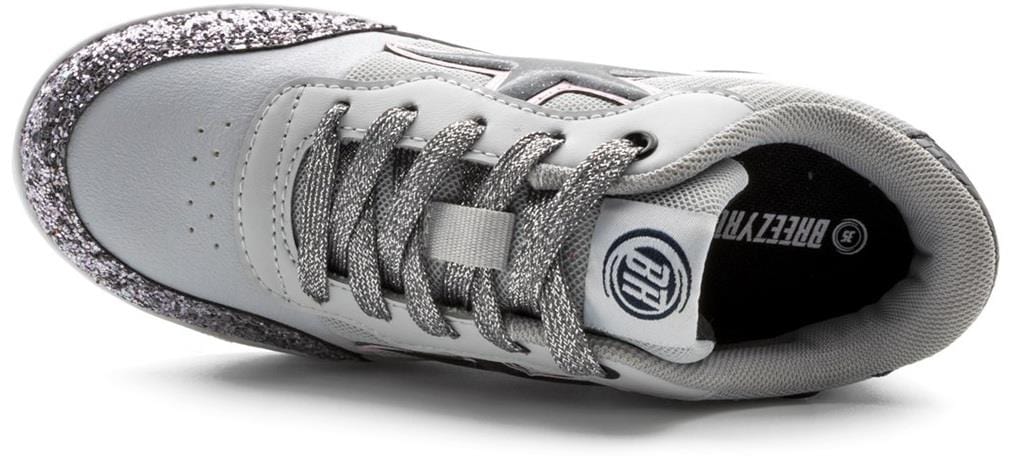 Breezy Rollers Star Shoes - Silver / Grey - Image 4