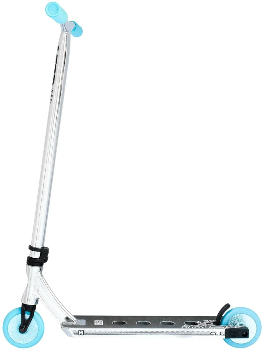 CORE CL1 Complete Stunt Scooter - Chrome / Teal - Image 3