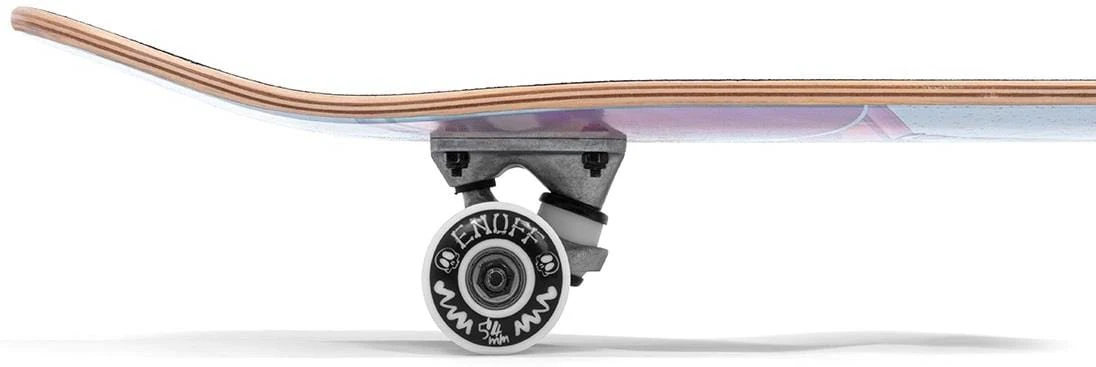 Enuff Skully Hologram White Mini Complete Skateboard - 7.25" x 29.5" - Image 9