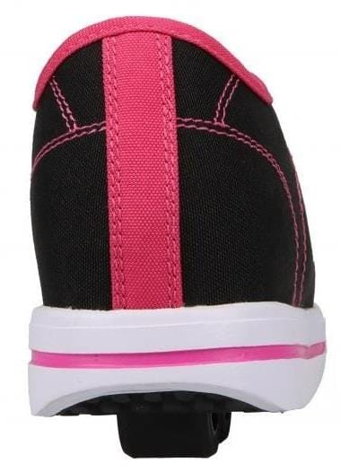 Heelys Classic X2 Girls Shoes - Black / White / Hot Pink - Image 3