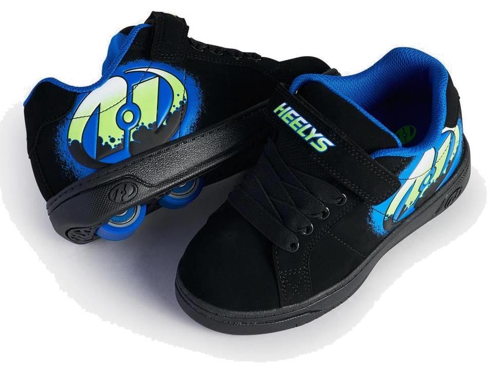 Heelys Kolect X2 Boys Shoes - Black / Royal / Green - Image 5