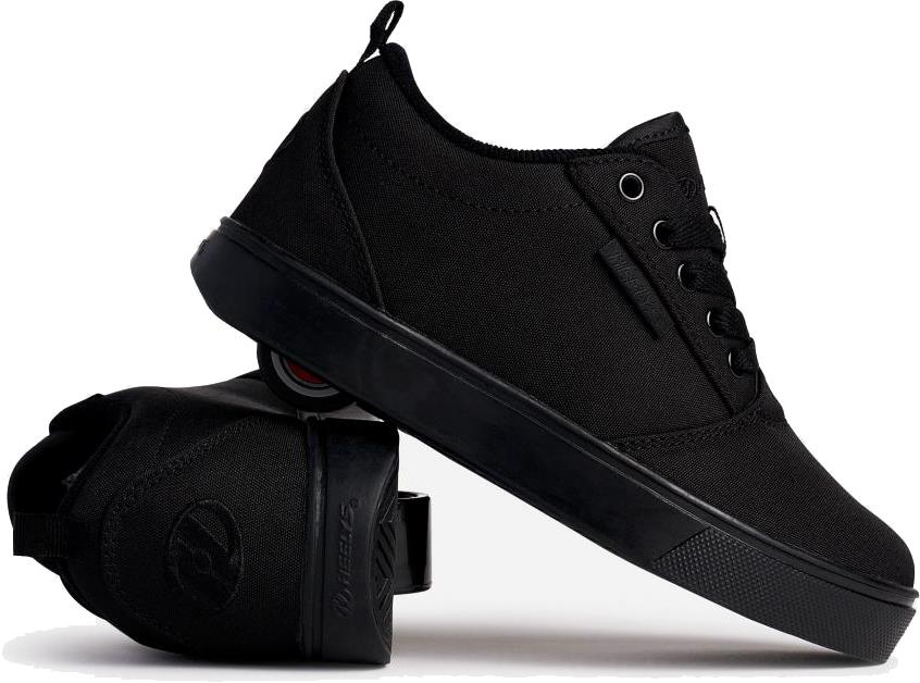 Heelys Pro 20 Boys Shoes - Triple Black Canvas - Image 3