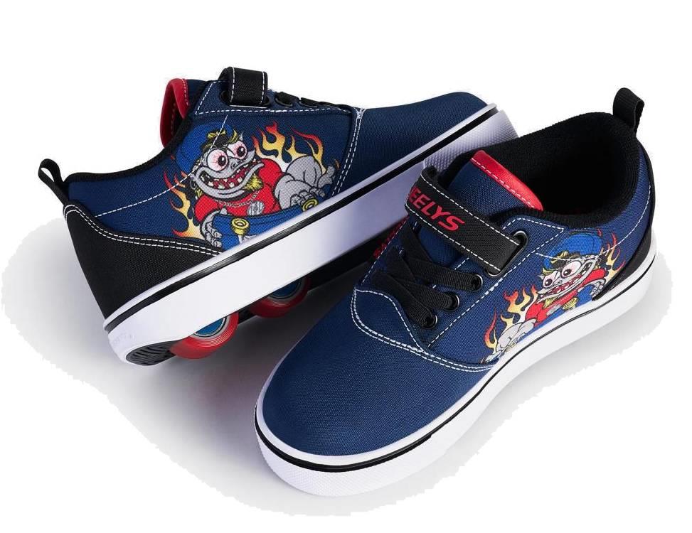 Heelys Pro 20 Prints X2 Boys Shoes - Navy / Red - Image 5