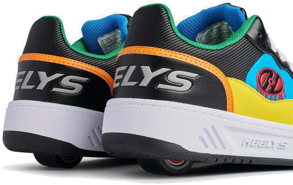 Heelys Rezerve Low Boys Shoes - Black / Red / Cyan / Yellow - Image 4