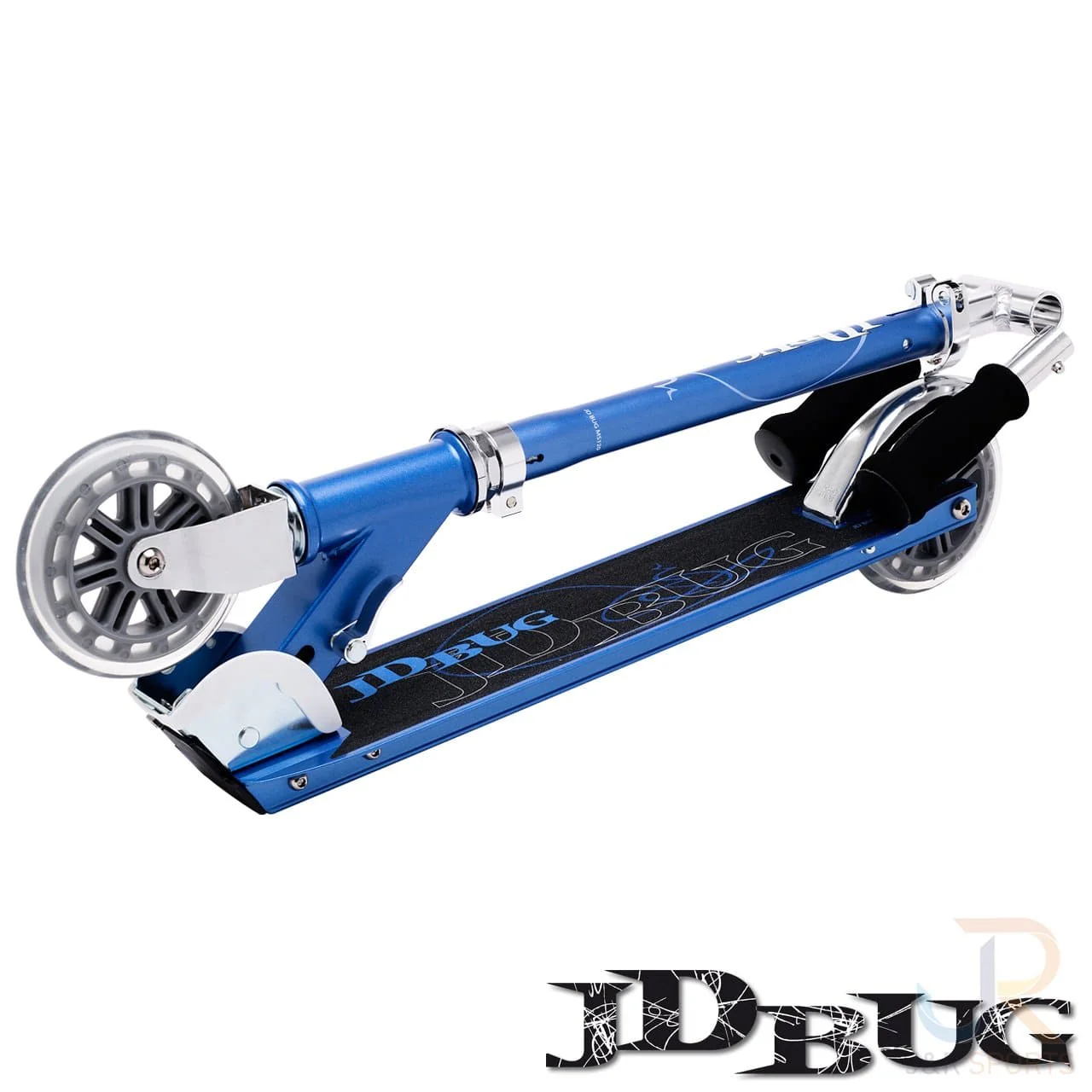JD Bug Classic Street 120 Kids Foldable Kick Scooter - Reflex Blue - Image 3
