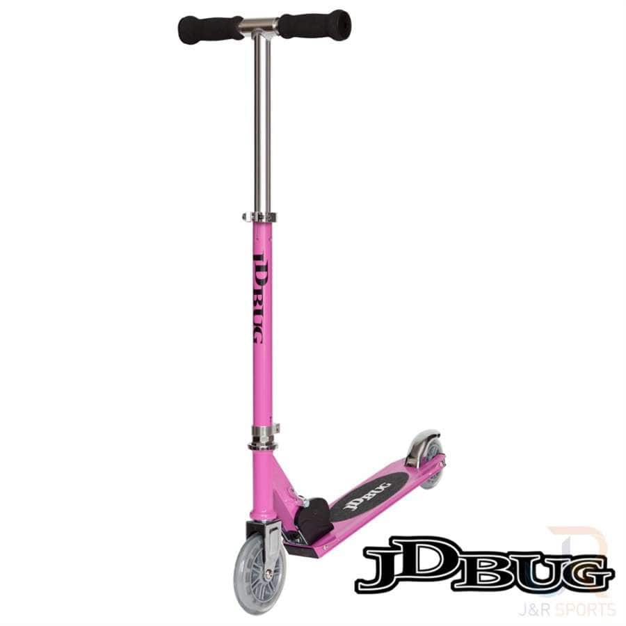JD Bug Junior Street MS100 Kids Foldable Kick Scooter - Pastel Pink - Image 3