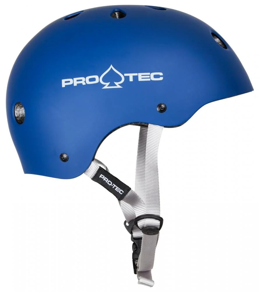 Pro-Tec Classic Certified Skate / Scooter Helmet - Matt Blue - Image 3